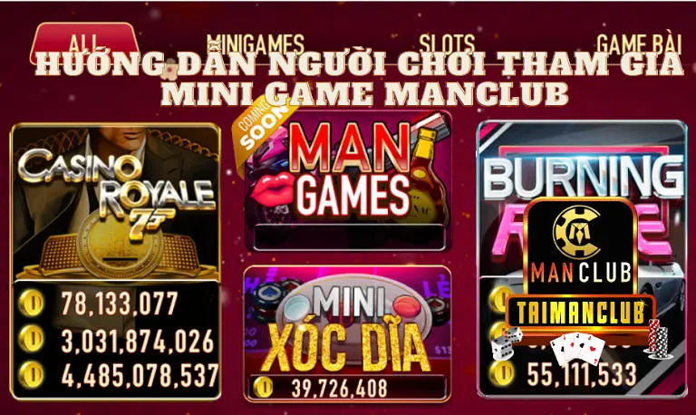 Hướng dẫn người chơi tham gia mini game MANCLUB